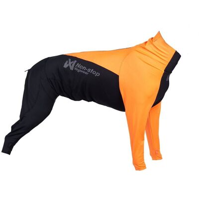Non-Stop Dogwear Protector Hundoverall Hane Svart & Orange 60 Non-Stop Dogwear Protector Hundoverall Hane Svart & Orange 60