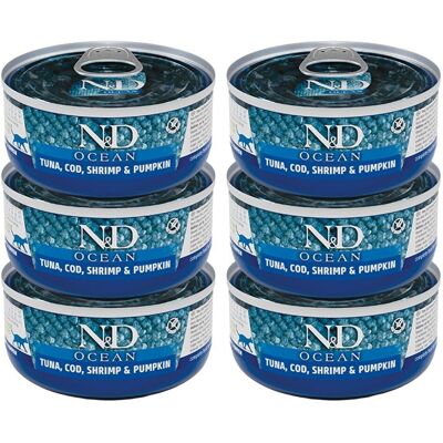Farmina N&d; Cat Ocean Tuna & Pumpkin 6x70 G Farmina N&d; Cat Ocean Tuna & Pumpkin 6x70 G
