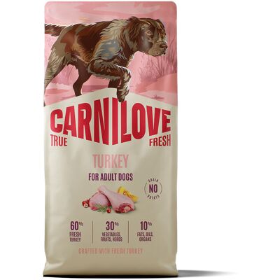 Carnilove True Fresh Dog Adult Turkey Torrfoder Till Hund 12 kg Carnilove True Fresh Dog Adult Turkey Torrfoder Till Hund 12 kg