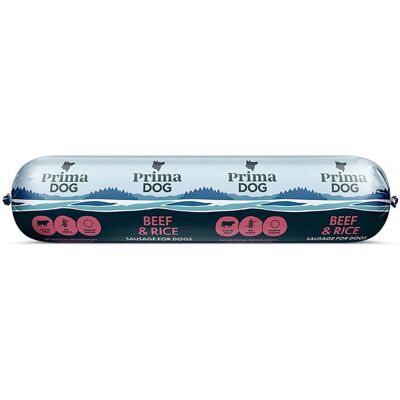 PrimaDog Nauta-ris korv - Dog Sausage PrimaDog Nauta-ris korv - Dog Sausage