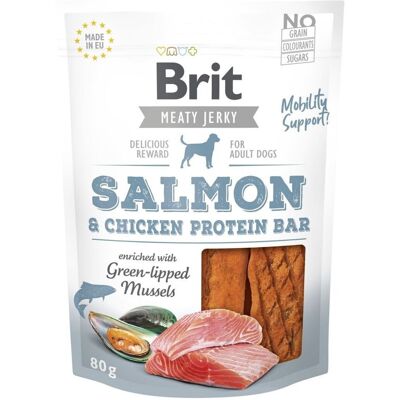 Brit Care Meaty Jerky Proteinbar Salmon 80 G Brit Care Meaty Jerky Proteinbar Salmon 80 G