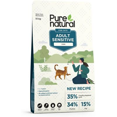 Purenatural Cat Adult Sensitive Pork 10 kg Purenatural Cat Adult Sensitive Pork 10 kg
