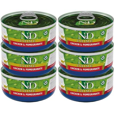 Farmina N&d; Cat Prime Chicken & Pomegranate 6x70 G Farmina N&d; Cat Prime Chicken & Pomegranate 6x70 G