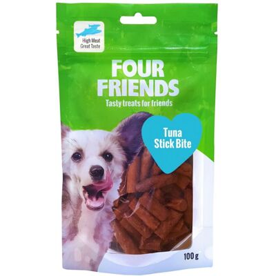 Four Friends - Dog Tuna Stick Bite - tuna & chicken - 100 g - hundsnack Four Friends - Dog Tuna Stick Bite - tuna & chicken - 100 g - hundsnack