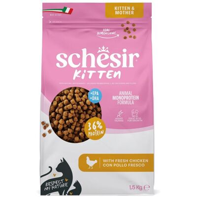 Schesir Cat Kitten Animal Monoprotein Formula Chicken Torrfoder Till Kattunge 1,5 Kg Schesir Cat Kitten Animal Monoprotein Formula Chicken Torrfoder Till Kattunge 1,5 Kg