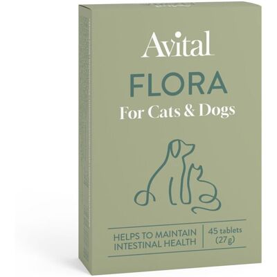 Avital Flora Kosttillskott För Hund & Katt 45 Tabletter Avital Flora Kosttillskott För Hund & Katt 45 Tabletter