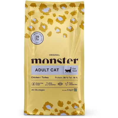 Monster Pet Food Monster Cat Adult Original Chicken & Turkey 6 kg Monster Pet Food Monster Cat Adult Original Chicken & Turkey 6 kg