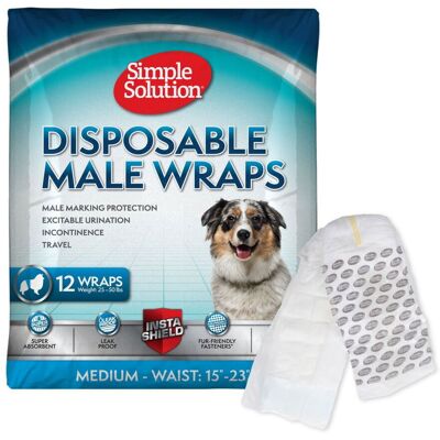 Simple Solution Disposable Skvättskydd 12-Pack M Simple Solution Disposable Skvättskydd 12-Pack M