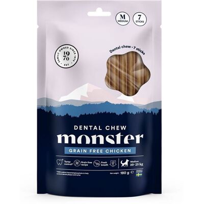 Monster Pet Food Monster Dog Dental Chew Grain Free Chicken Medium 7-pack Monster Pet Food Monster Dog Dental Chew Grain Free Chicken Medium 7-pack