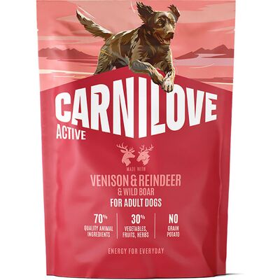 Carnilove Dog Adult Active Venison, Reindeer & Wild Boar Torrfoder Till Hund 1,5 kg Carnilove Dog Adult Active Venison, Reindeer & Wild Boar Torrfoder Till Hund 1,5 kg