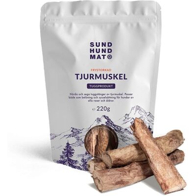 Sund Hundmat Frystorkad Tjurmuskel 220g Sund Hundmat Frystorkad Tjurmuskel 220g