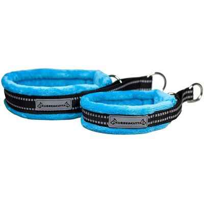 Kusse & Kutta Fluffigt Hundhalsband I Bred Modell Turkos 10 Kusse & Kutta Fluffigt Hundhalsband I Bred Modell Turkos 10
