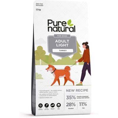 Purenatural Dog Adult Light Turkey 12 kg Purenatural Dog Adult Light Turkey 12 kg