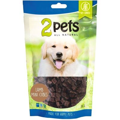 2pets Lamm MiniKuber - Hundgodis med högt köttinnehåll 2pets Lamm MiniKuber - Hundgodis med högt köttinnehåll