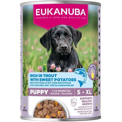 Eukanuba Dog Wet Puppy Trout With Sweet Potatoes Våtfoder Till Valp 400 G Eukanuba Dog Wet Puppy Trout With Sweet Potatoes Våtfoder Till Valp 400 G
