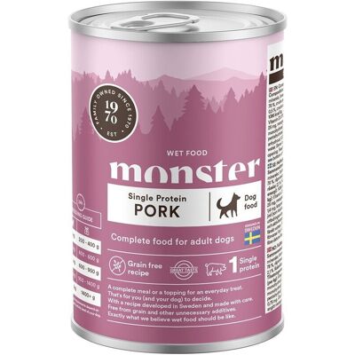 Monster Pet Food Monster Dog Adult Single Protein Pork 400 G Monster Pet Food Monster Dog Adult Single Protein Pork 400 G
