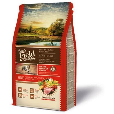 Sam's Field Kyckling & Potatis - Vuxen Mini Hundmat - 2,5 KG Sam's Field Kyckling & Potatis - Vuxen Mini Hundmat - 2,5 KG