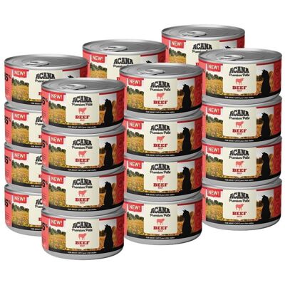 Acana nötköttskattmat - Premium Pâté för vuxna 24x85g Acana nötköttskattmat - Premium Pâté för vuxna 24x85g