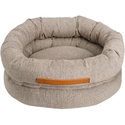 Basic Wellb Ortopedisk Donut Bädd Till Hund & Katt Grå/grön 55 cm Basic Wellb Ortopedisk Donut Bädd Till Hund & Katt Grå/grön 55 cm