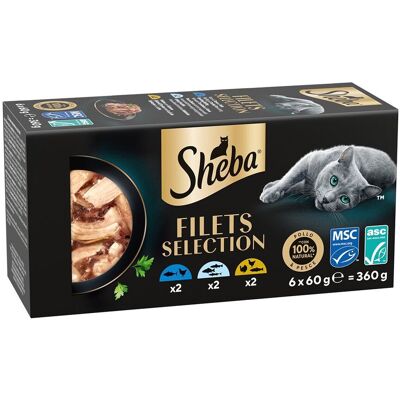 Sheba Filets Selection Våtfoder Till Katt I Sås 6x60 G Sheba Filets Selection Våtfoder Till Katt I Sås 6x60 G
