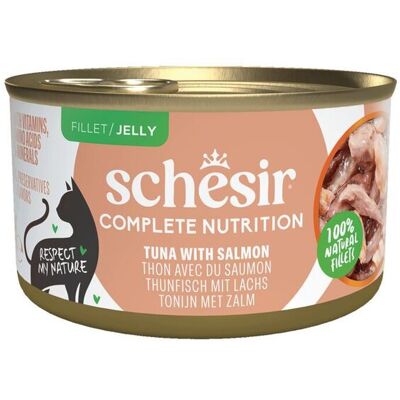 Schesir Kattskit - Tonfisk & Lax i Gelé 85g Schesir Kattskit - Tonfisk & Lax i Gelé 85g