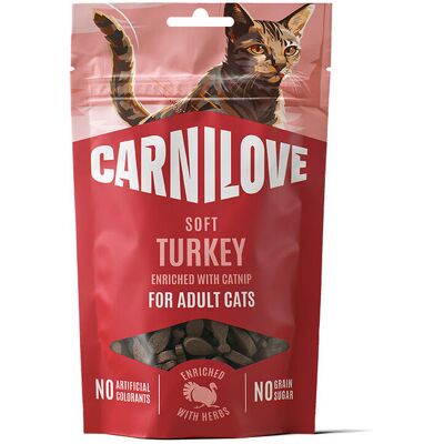 Carnilove Cat Soft Snack Turkey With Catnip Kattgodis 50 G Carnilove Cat Soft Snack Turkey With Catnip Kattgodis 50 G