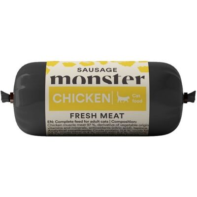 Monster Pet Food Monster Cat Sausage Chicken 80 G Monster Pet Food Monster Cat Sausage Chicken 80 G