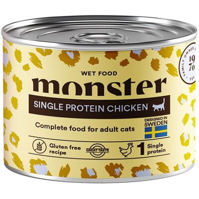 Monster Pet Food Monster Cat Adult Single Protein Chicken 200 G Monster Pet Food Monster Cat Adult Single Protein Chicken 200 G