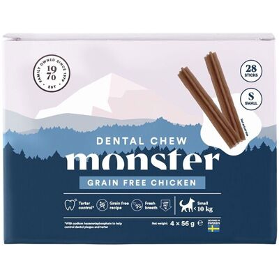 Monster Pet Food Monster Dog Dental Chew Grain Free Chicken Small 28-pack Monster Pet Food Monster Dog Dental Chew Grain Free Chicken Small 28-pack