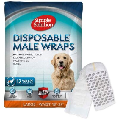 Simple Solution Disposable Skvättskydd 12-Pack L Simple Solution Disposable Skvättskydd 12-Pack L