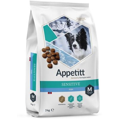 Appetitt Hundensensitiv Fisk Mellanstor Ras - Hundfoder Appetitt Hundensensitiv Fisk Mellanstor Ras - Hundfoder