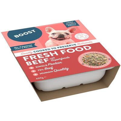 Boost Fresh Beef Färsklagat Hundfoder 400 G Boost Fresh Beef Färsklagat Hundfoder 400 G