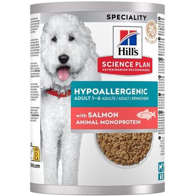 Hill'S Science Plan Hypoallergenic Adult Salmon Våtfoder Till Hund 363 G Hill'S Science Plan Hypoallergenic Adult Salmon Våtfoder Till Hund 363 G