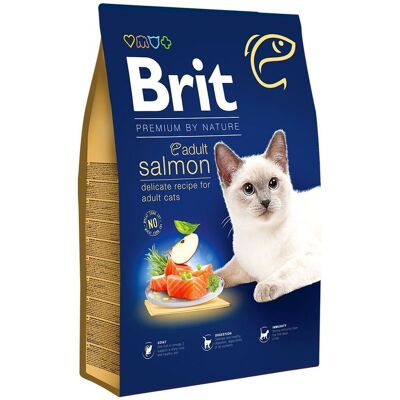 Brit Premium By Nature Cat Adult Salmon 300g Brit Premium By Nature Cat Adult Salmon 300g
