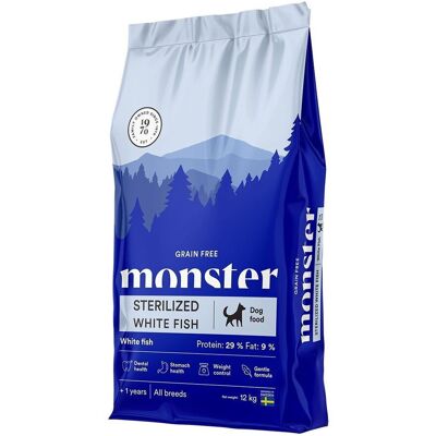 Monster Pet Food Monster Dog Original Grain Free Sterilised White Fish 12 kg Monster Pet Food Monster Dog Original Grain Free Sterilised White Fish 12 kg