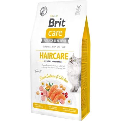 Brit Care Viljaton Hårpleje Hälsosam och glänsande päls - Kattemat 400 g Brit Care Viljaton Hårpleje Hälsosam och glänsande päls - Kattemat 400 g