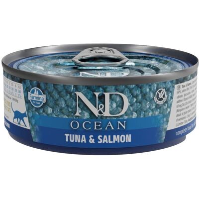 Farmina N&D Katt Ocean Tuna Lax - 80g Farmina N&D Katt Ocean Tuna Lax - 80g