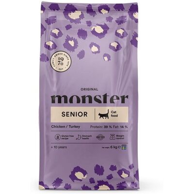 Monster Pet Food Monster Cat Original Senior Chicken Turkey 6 kg Monster Pet Food Monster Cat Original Senior Chicken Turkey 6 kg
