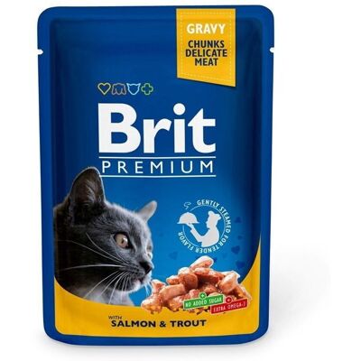 Brit Care Brit Premium Kattsnacks med lax och öring - 100g Brit Care Brit Premium Kattsnacks med lax och öring - 100g