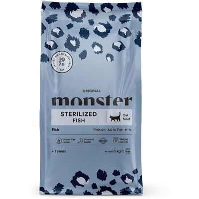 Monster Pet Food Monster Cat Original Sterilized Fish 6 kg Monster Pet Food Monster Cat Original Sterilized Fish 6 kg