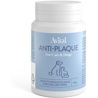 Avital Anti-Plaque Pulver För Katt Och Hund 60 G Avital Anti-Plaque Pulver För Katt Och Hund 60 G