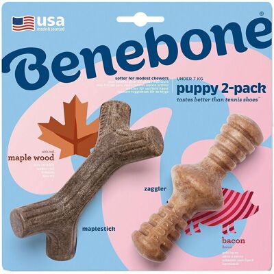 Benebone Tuggpinne/zaggler Hundben I Nylon Till Valp 2-Pack Xs Benebone Tuggpinne/zaggler Hundben I Nylon Till Valp 2-Pack Xs
