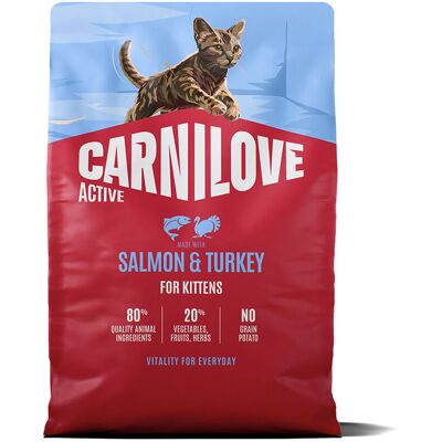 Carnilove Kitten Active Salmon & Turkey Torrfoder Till Kattunge 2 kg Carnilove Kitten Active Salmon & Turkey Torrfoder Till Kattunge 2 kg
