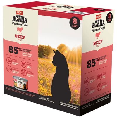 Premium nötköttspaté för vuxna katter 8x85 g Premium nötköttspaté för vuxna katter 8x85 g