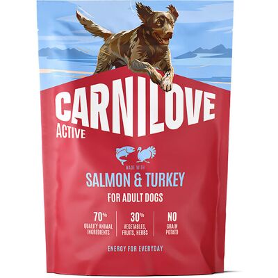 Carnilove Dog Adult Active Salmon & Turkey Torrfoder Till Hund 1,5 kg Carnilove Dog Adult Active Salmon & Turkey Torrfoder Till Hund 1,5 kg