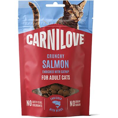 Carnilove Cat Crunchy Snack Salmon With Catnip Kattgodis 50 G Carnilove Cat Crunchy Snack Salmon With Catnip Kattgodis 50 G