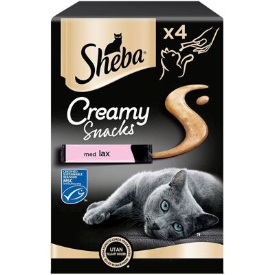 Sheba Creamy Snack Salmon 4x12g Sheba Creamy Snack Salmon 4x12g