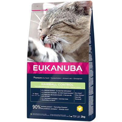 Eukanuba Hårbolls Kontroll Vuxna Katter - Torrfoder 2kg Eukanuba Hårbolls Kontroll Vuxna Katter - Torrfoder 2kg