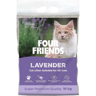 Fourfriends Cat Litter Lavender 10kg Fourfriends Cat Litter Lavender 10kg
