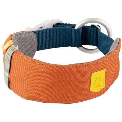 Woolly Wolf Alpha 360 Hundhalsband Terracotta/mörkblå S Woolly Wolf Alpha 360 Hundhalsband Terracotta/mörkblå S